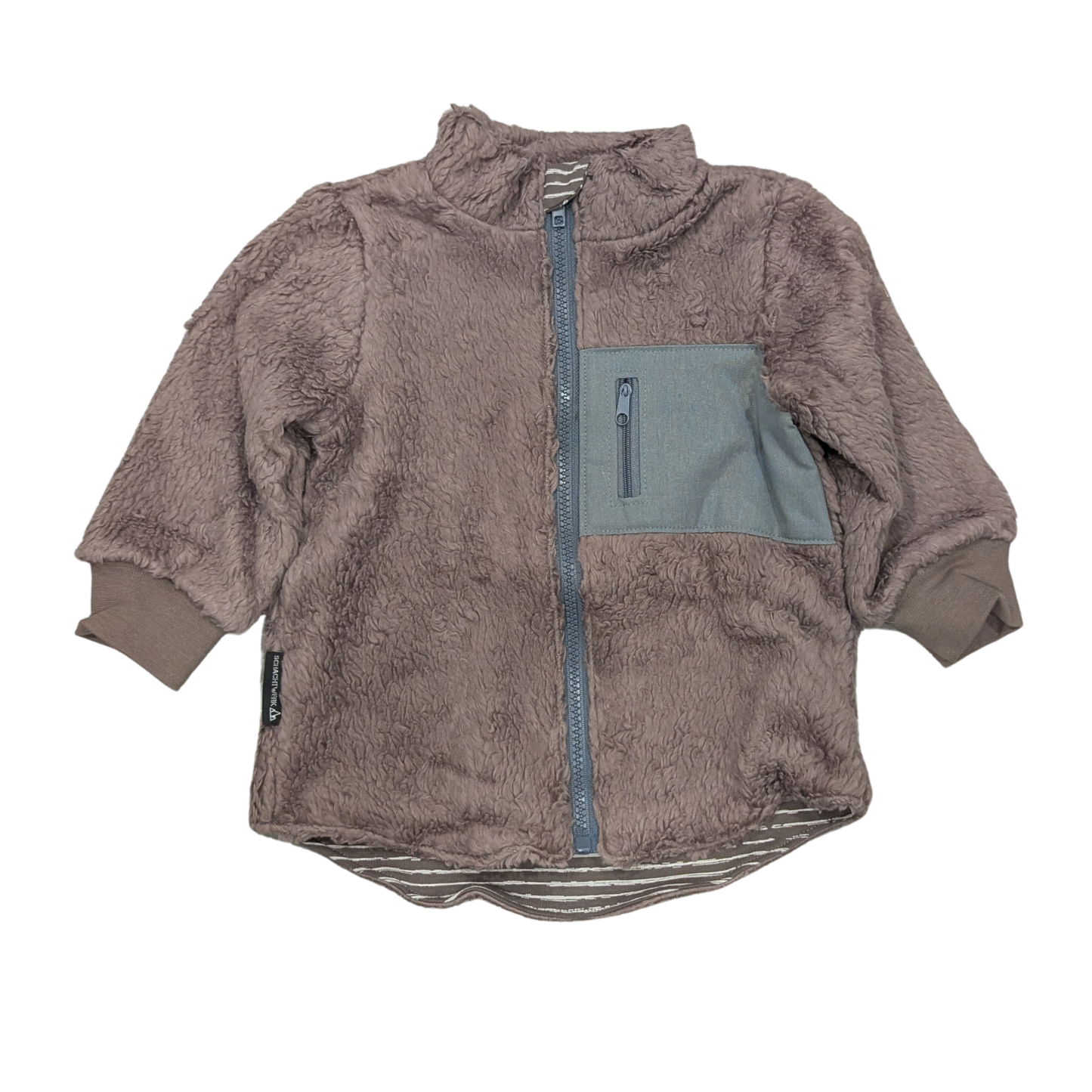 Baumwollplüsch Jacke - Mauve