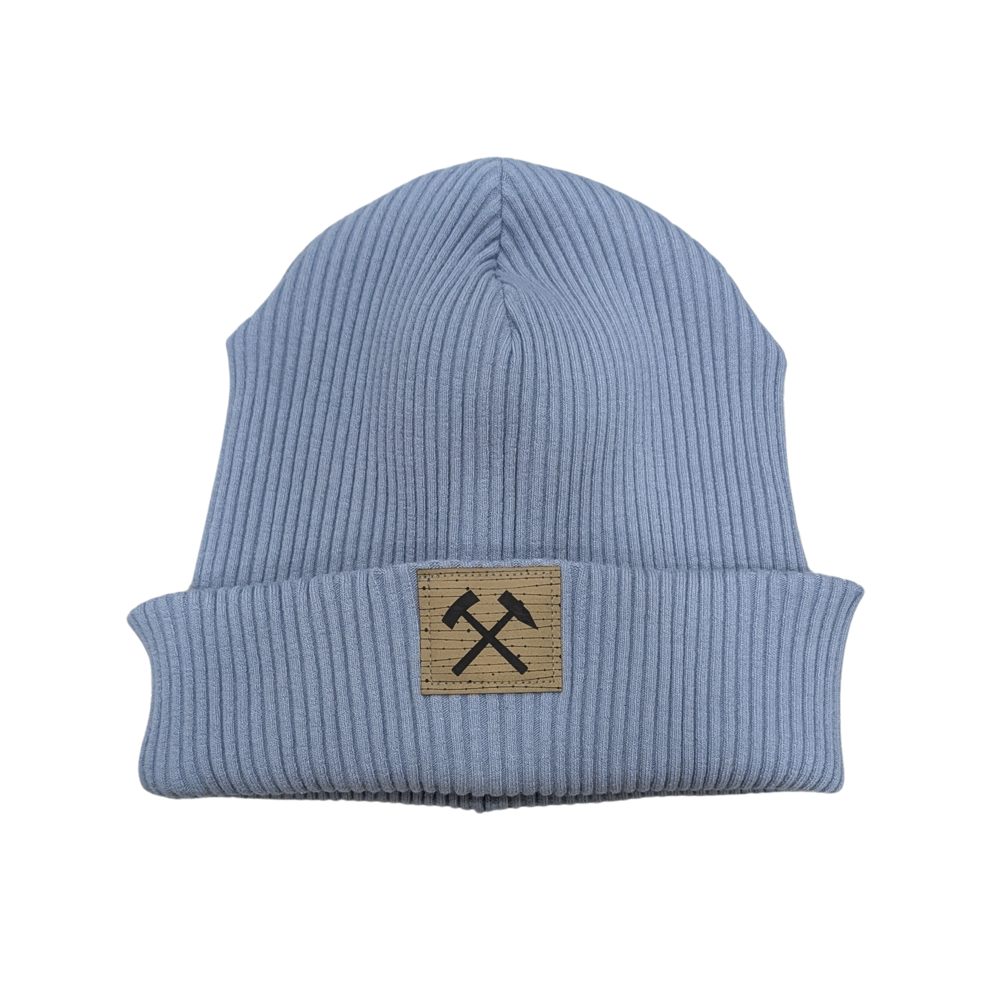 Winterbeanie aus Baumwolle - Flieder