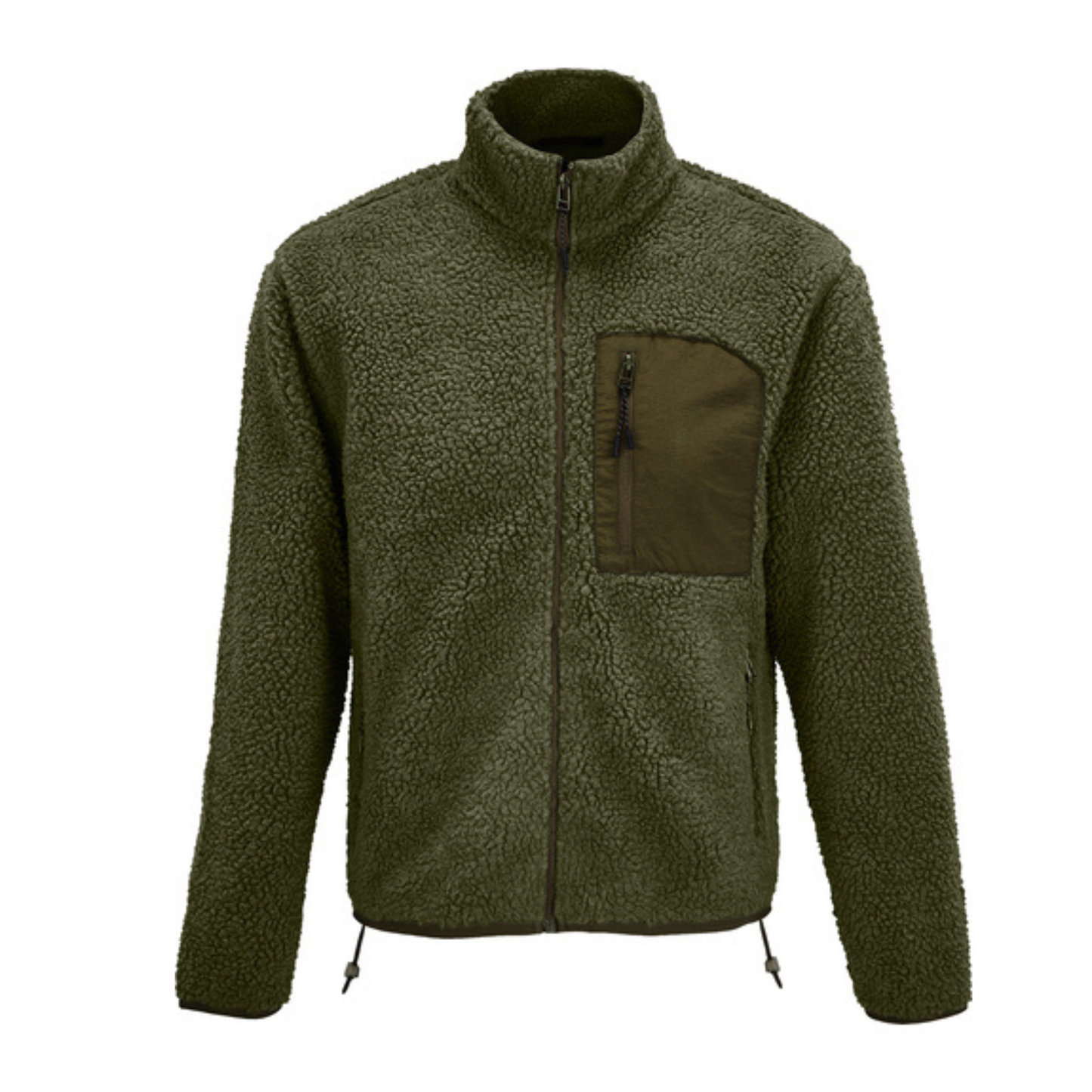 Sherpa Jacke - Berge Olive