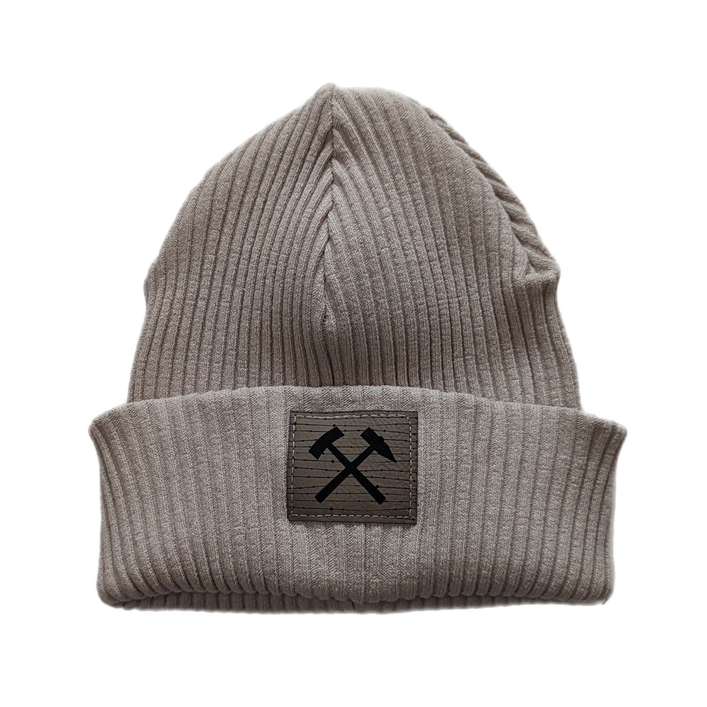 Winterbeanie aus Baumwolle - Beige