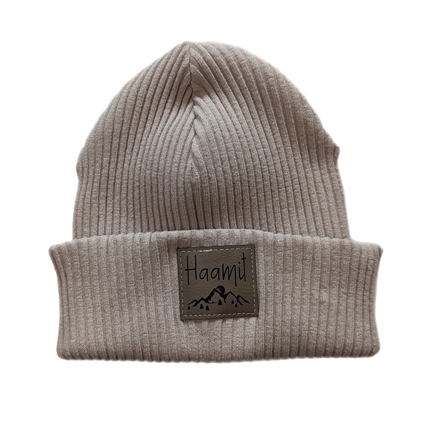 Winterbeanie aus Baumwolle - Beige
