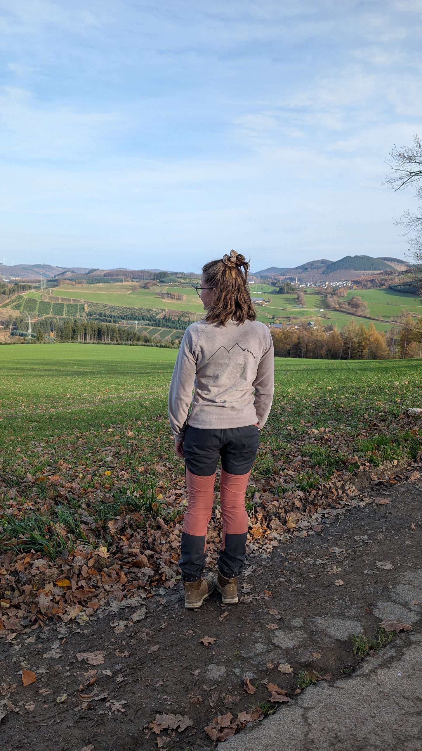 Fleece Pullover - Helles Grau