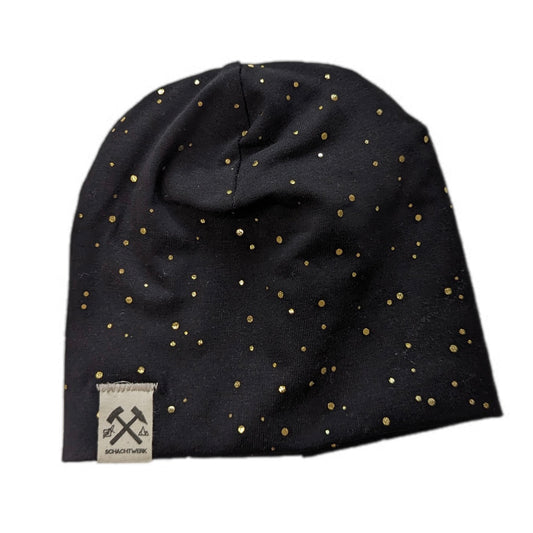 Beanie - Schwarz Punkte