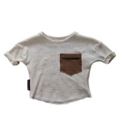 Langarm Sweater - Weiß Konfetti