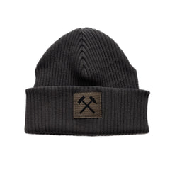 Winterbeanie aus Baumwolle - Dunkelgrau