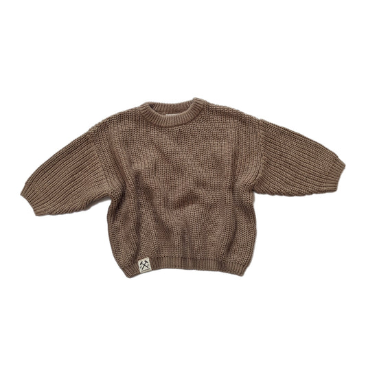 Oversized Strickpulli - Sand