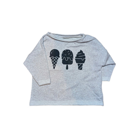 Langarm Sweater - Eiscreme
