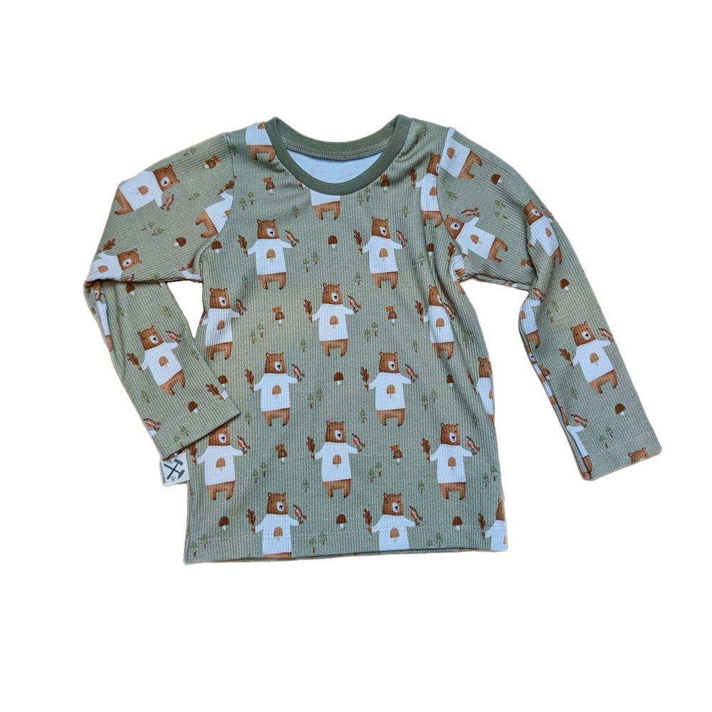 Langarm Ribshirt - Teddys