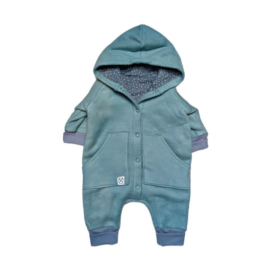 Dicker Baumwollfleece Overall - Petrol