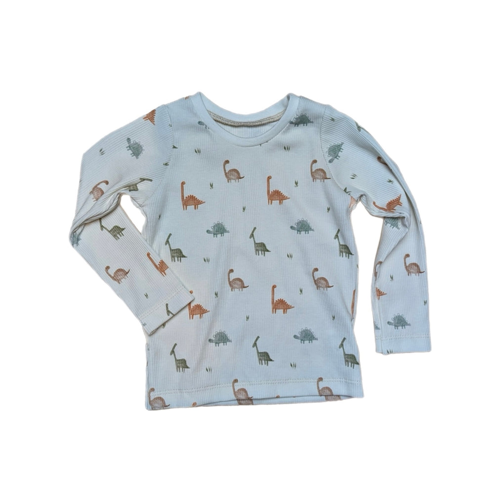 Langarm Ribshirt - Dinos
