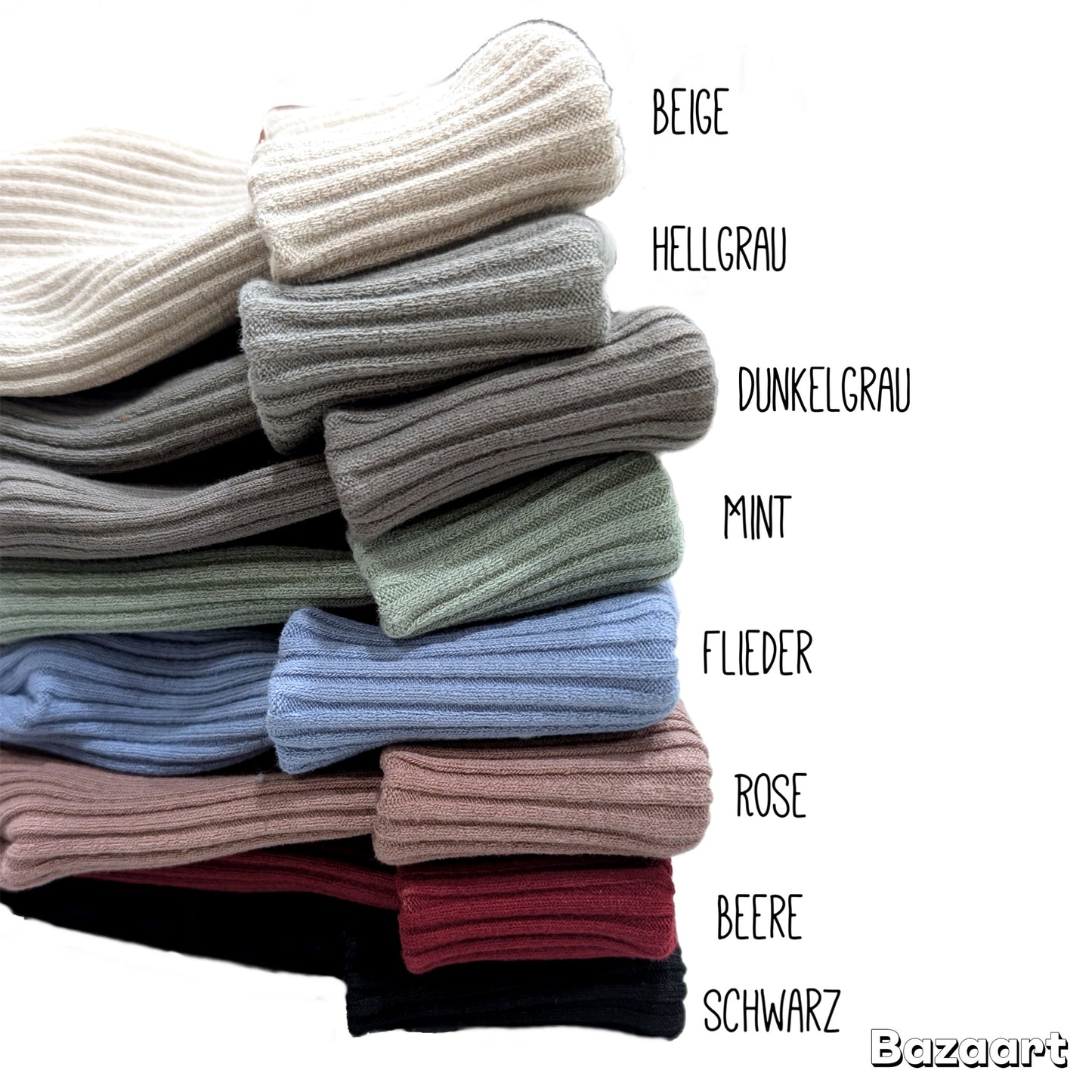 Winterbeanie aus Baumwolle - Beige