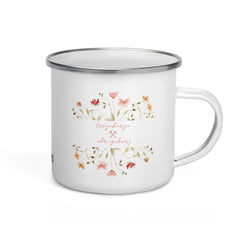 Emailletasse - Flower