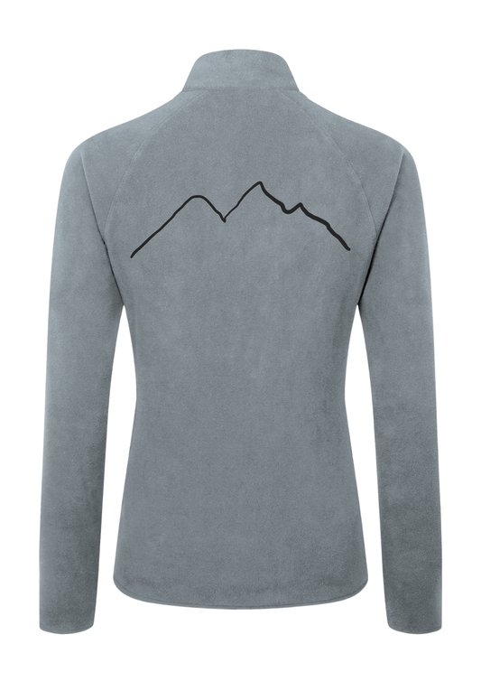 Fleece Pullover - Helles Grau