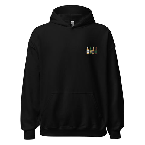 Unisex-Hoodie Bierflaschen