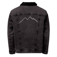 Unisex  Sherpa Jeansjacke - Schwarz