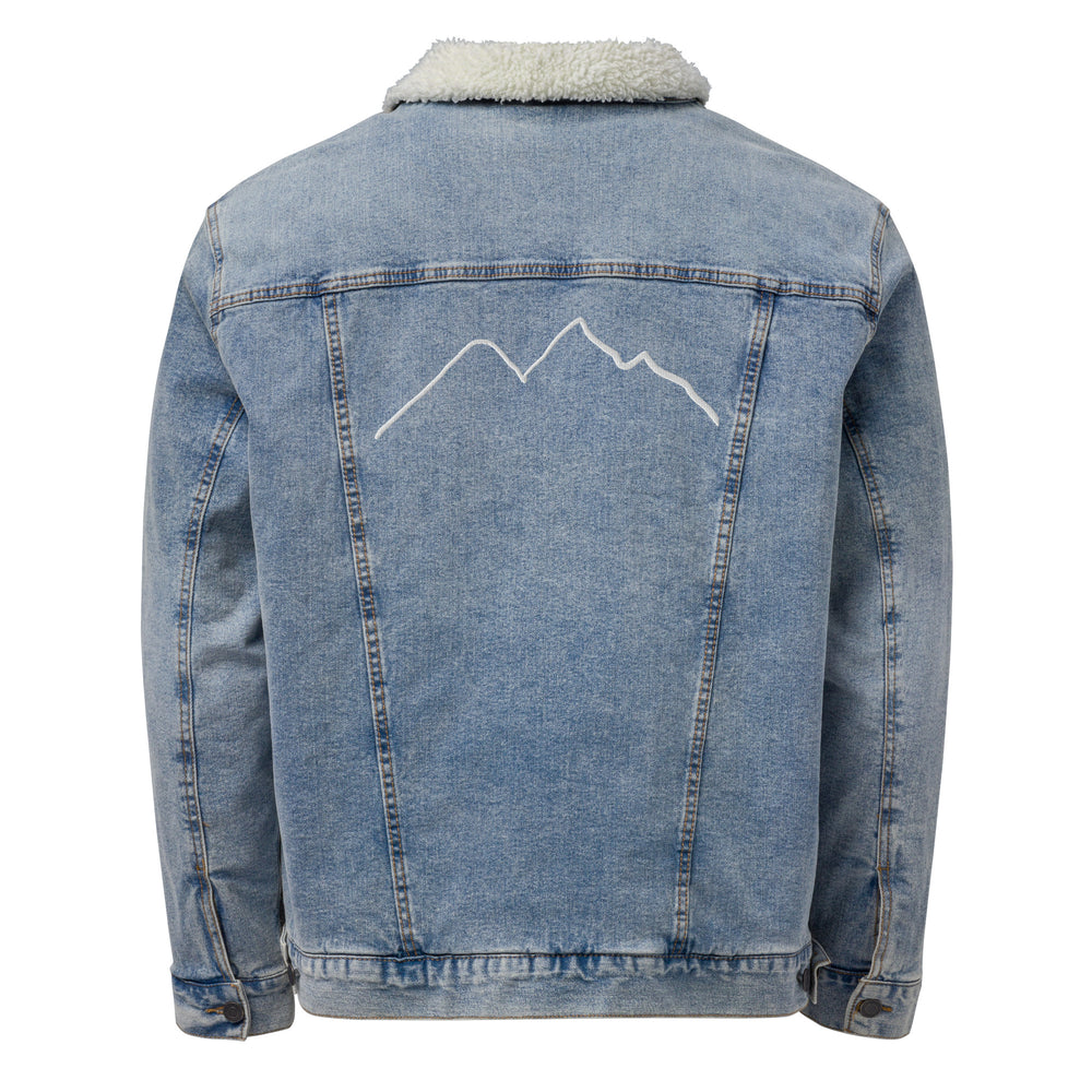 Unisex  Sherpa Jeansjacke - Jeansblau
