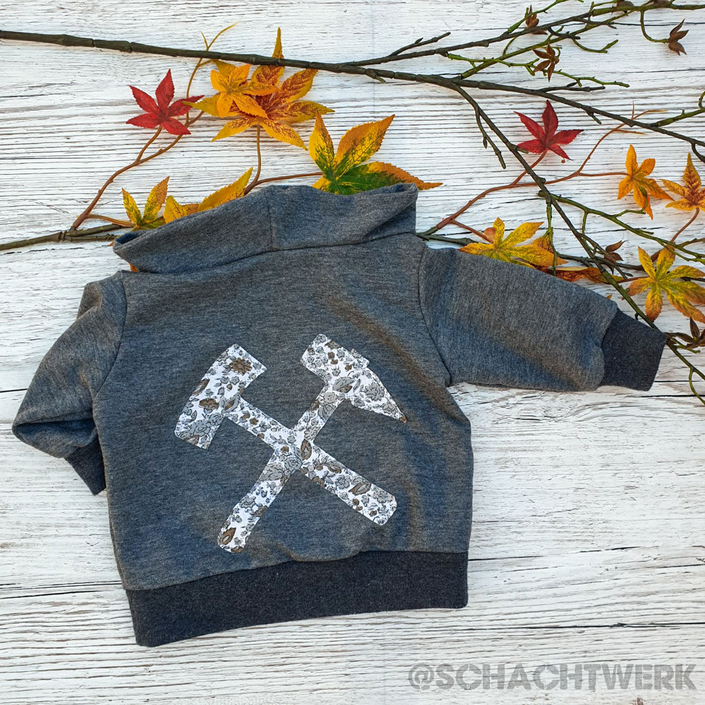 Baby Schachtpullover mit Wickelkragen