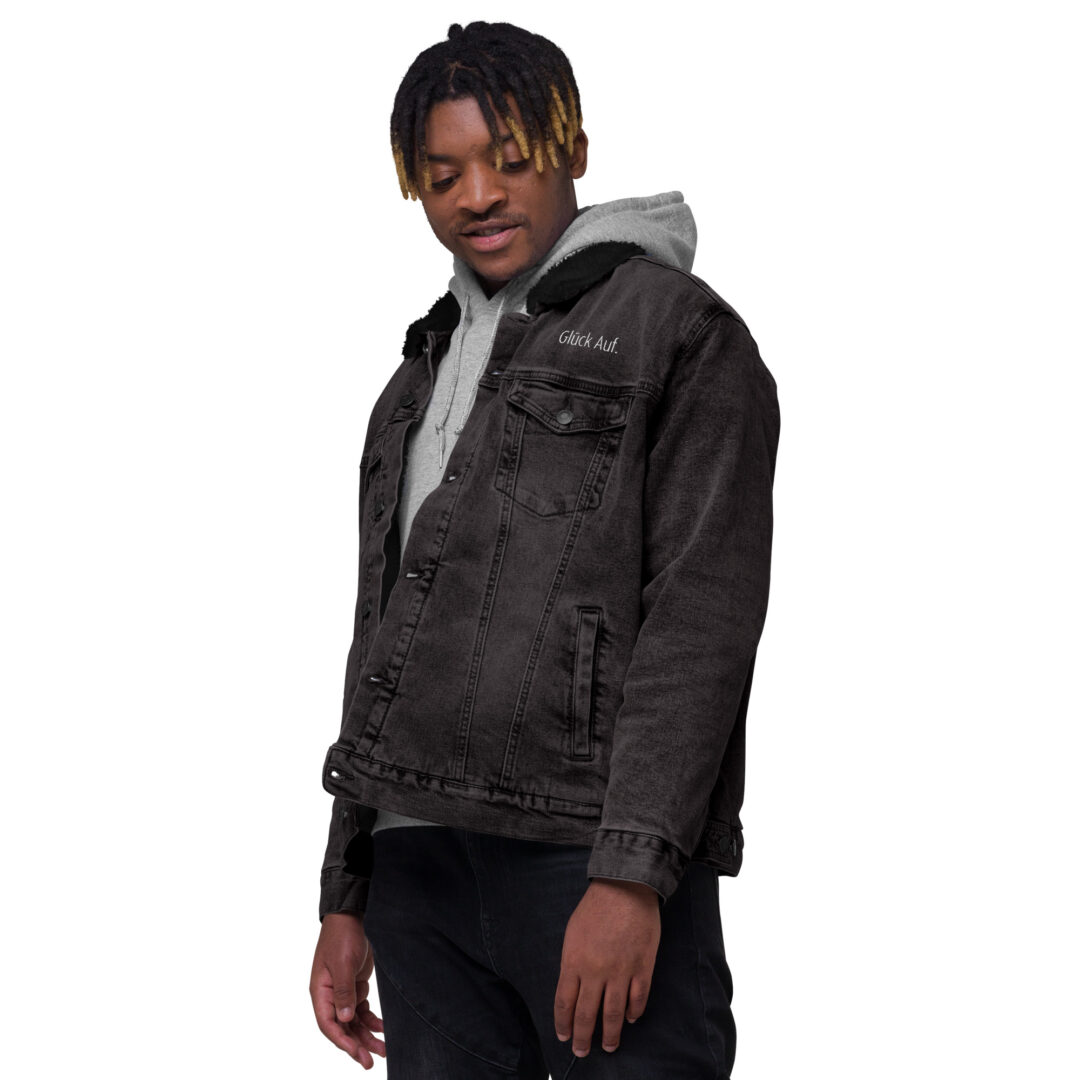 Unisex  Sherpa Jeansjacke – Bild 6