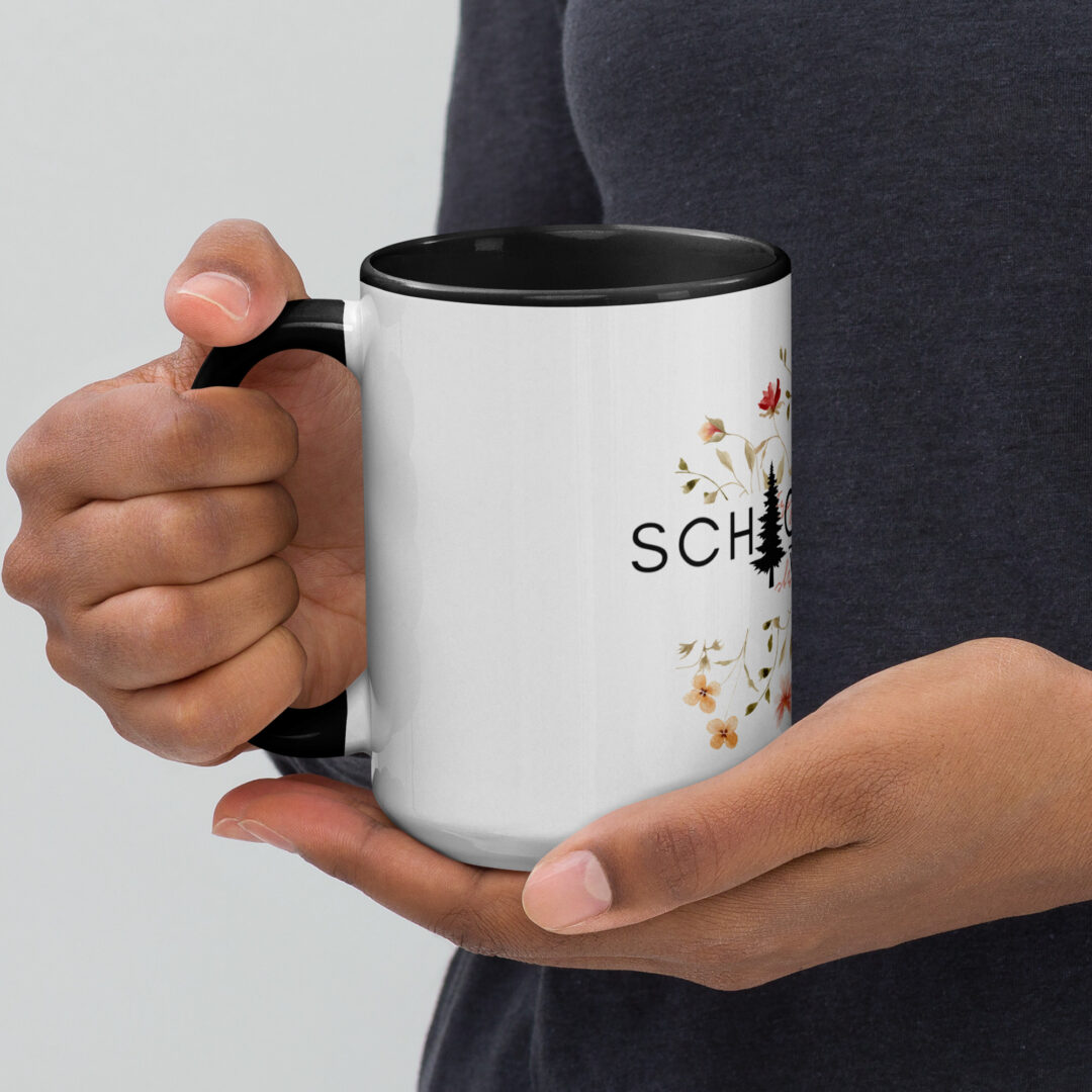 Keramik Tasse 'Glück Auf Floral' – Bild 4