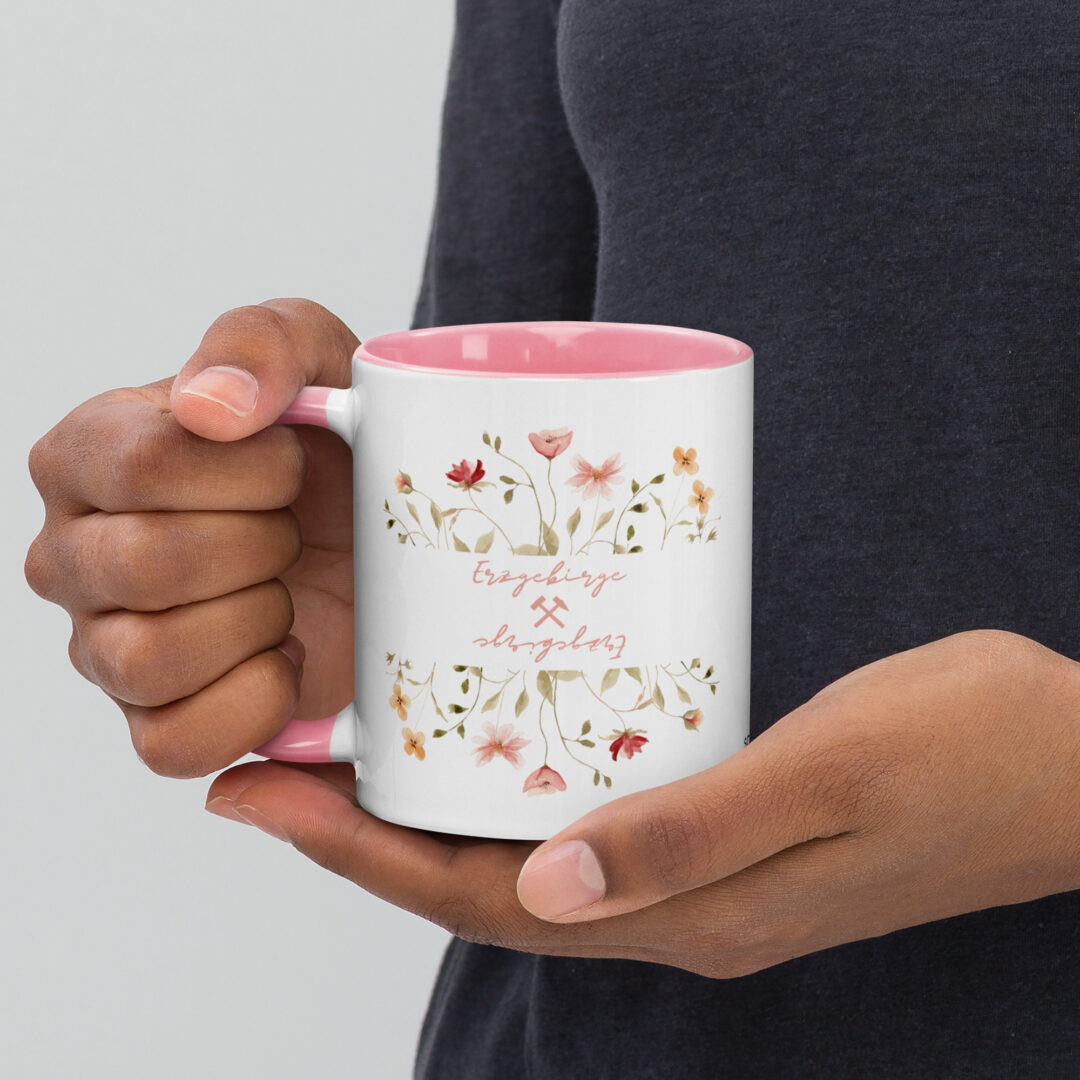 Keramik Tasse 'Glück Auf Floral' – Bild 6